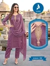 Eagle By Kaya Satin Silk Kurti With Bottom Dupatta